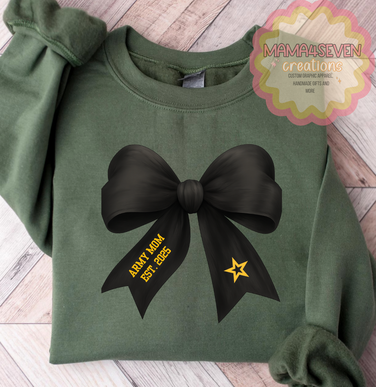 Army Family Coquette Bow shirt