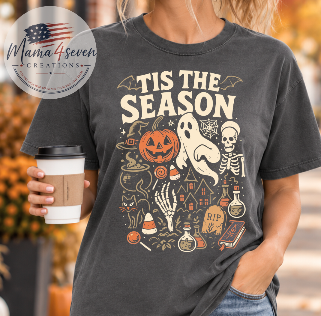 ’Tis the Season Halloween Comfort Colors Tee | Pepper