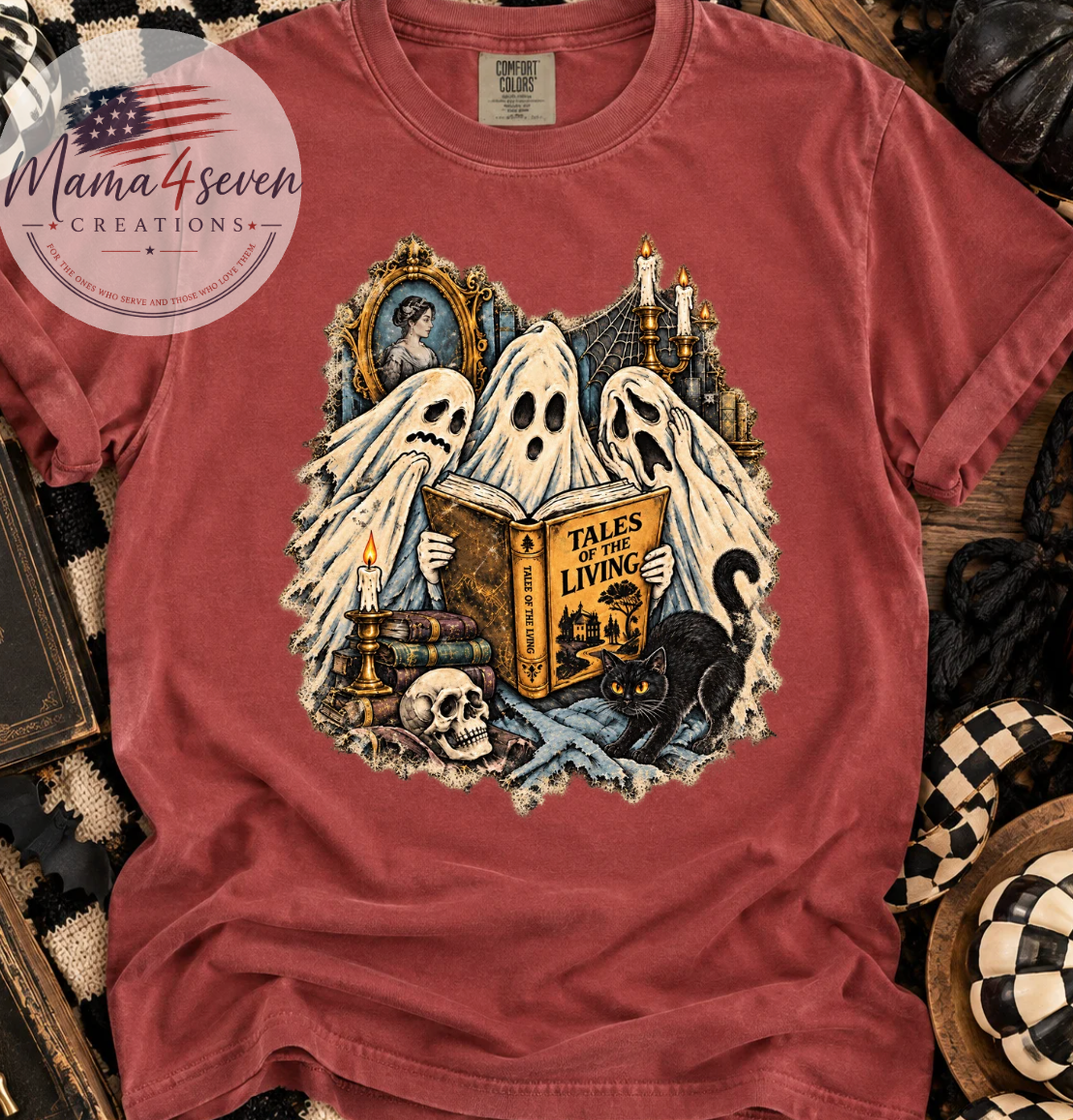 Ghost Book Club Comfort Colors® Halloween Tee