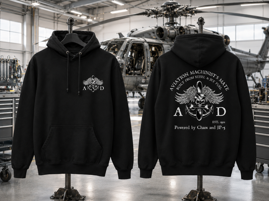 Navy AD Aviation Machinist's Mate | Military Aviation Shirt, Hoodie & Sweatshirt |Black