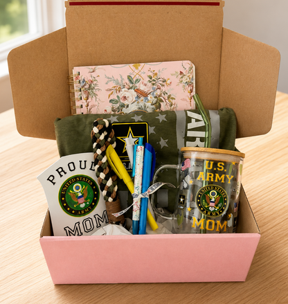 Military Family Gift Box, Navy, Marine, Air Force, Space Force, Army, Coast Guard