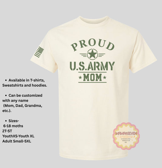 US Army Family Graduation T-shirts Off-White