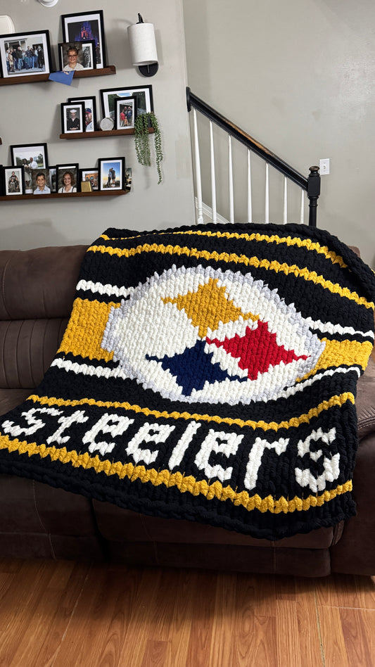 Pittsburgh Steelers Chunky knit Blanket