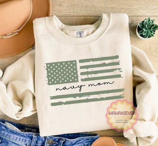 Tattered Flag Navy Family Apparel