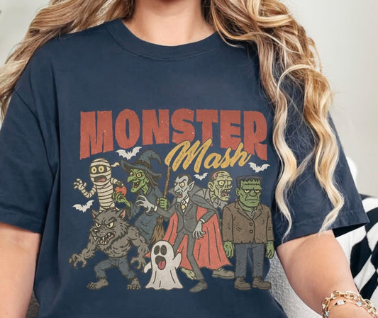 Monster Mash Comfort Colors Halloween Shirt