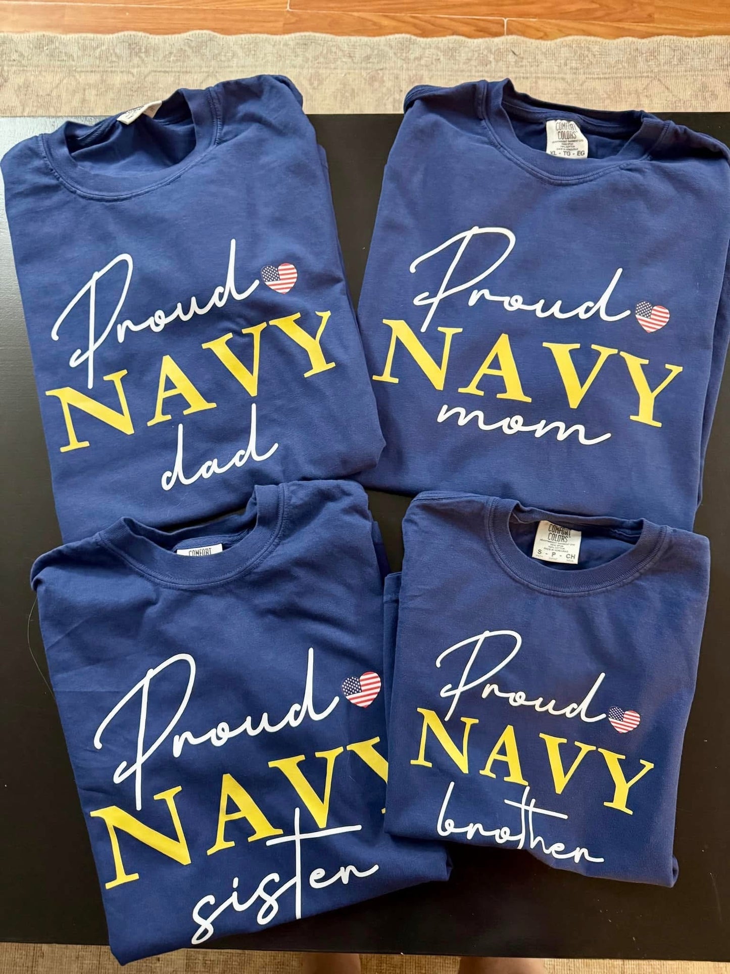 Navy Mom or Dad Sweatshirt, Navy Mom or Dad Hoodie, Navy Parent shirts, Navy Graduation Gear, Support your Navy Graduate, Navy Graduation