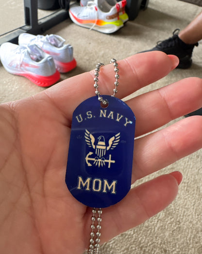 Custom Navy Dog Tag With Photo
