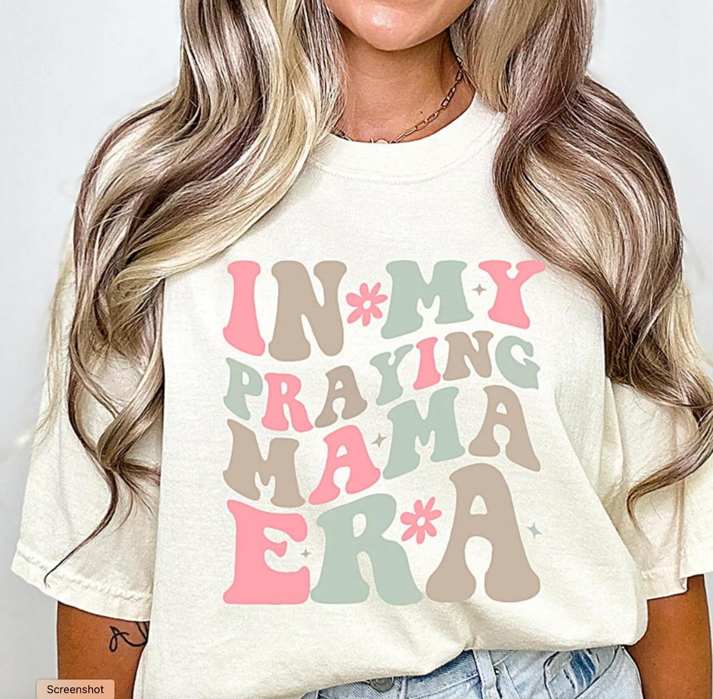 Comfort Colors® Retro Mama Shirt,In My Praying Mama Era Shirt,Mom Shirt,Mama Shirt,Mothers Day Shirt,Christian Mom Shirt,Gift for Mom