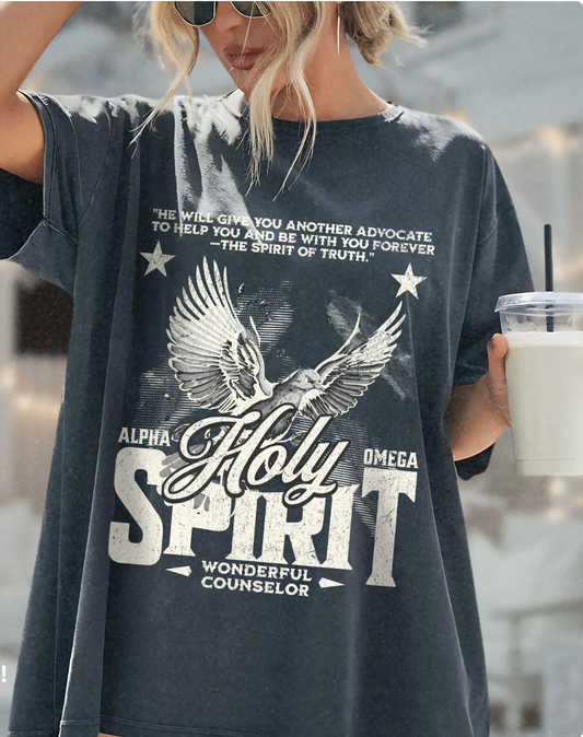 Holy Spirit Christian Shirt, Unisex Western Christian Shirts, Vintage Jesus Shirt