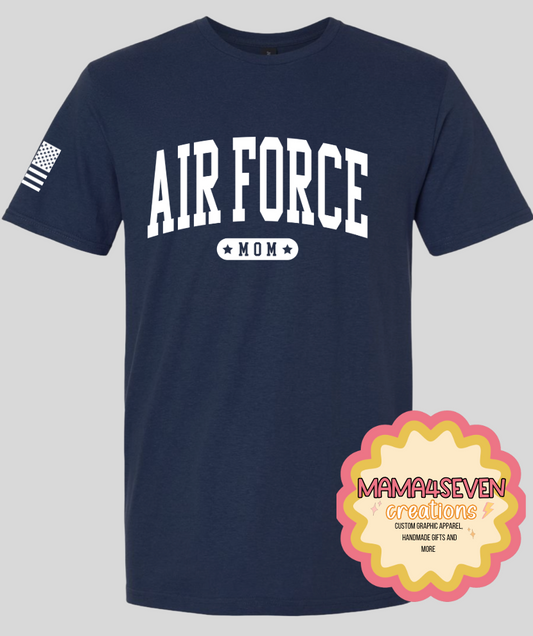 Air Force Family Graduation Block Style Letter shirts