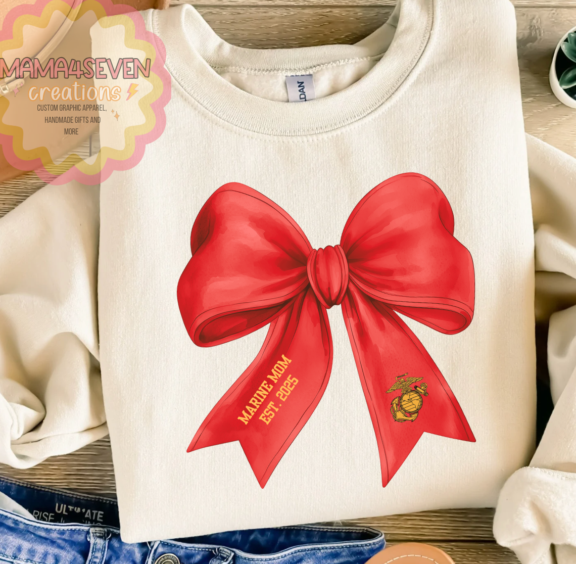 Marine Family Coquette Bow shirt