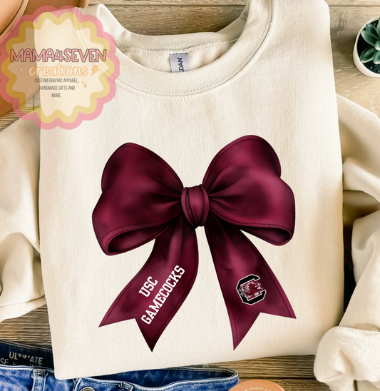 Gamecock Coquette Bow shirts