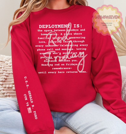 Navy Deployment - Remember Everyone Deployed shirts R.E.D.