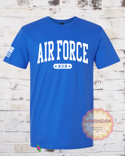 Air Force Family Graduation Block Style Letter shirts