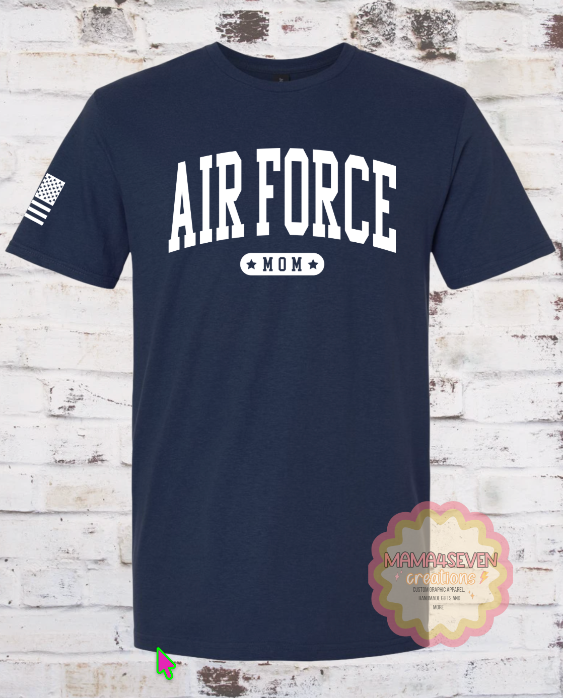 Air Force Family Graduation Block Style Letter shirts