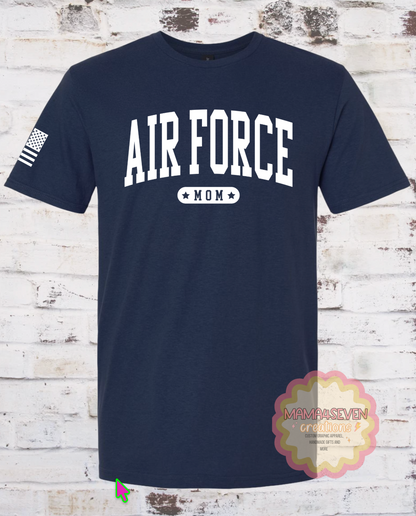 Air Force Family Graduation Block Style Letter shirts