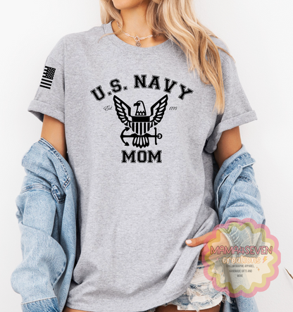 Navy Mom or Dad Sweatshirt, Navy Mom or Dad Hoodie, Navy Parent shirts, Navy Graduation Gear, Support your Navy Graduate, Navy Graduation