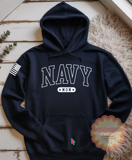 Proud Navy Family Matching Graduation Shirt, Navy Mom or Dad Hoodie, Navy Parent shirts, Navy Graduation Gear, Support your Navy Graduate, Navy Graduation