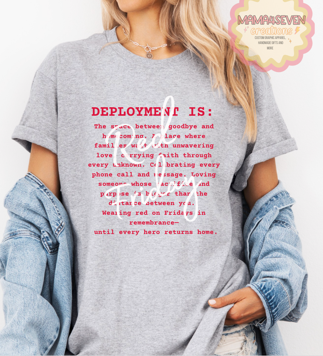 Military Deployment - Remember Everyone Deployed shirts R.E.D. tees