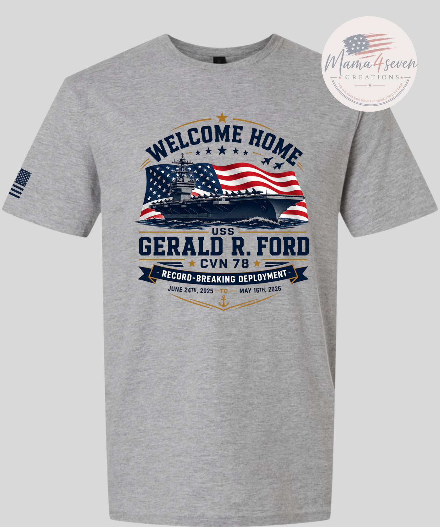 U.S.S. Gerald R. Ford Homecoming shirts