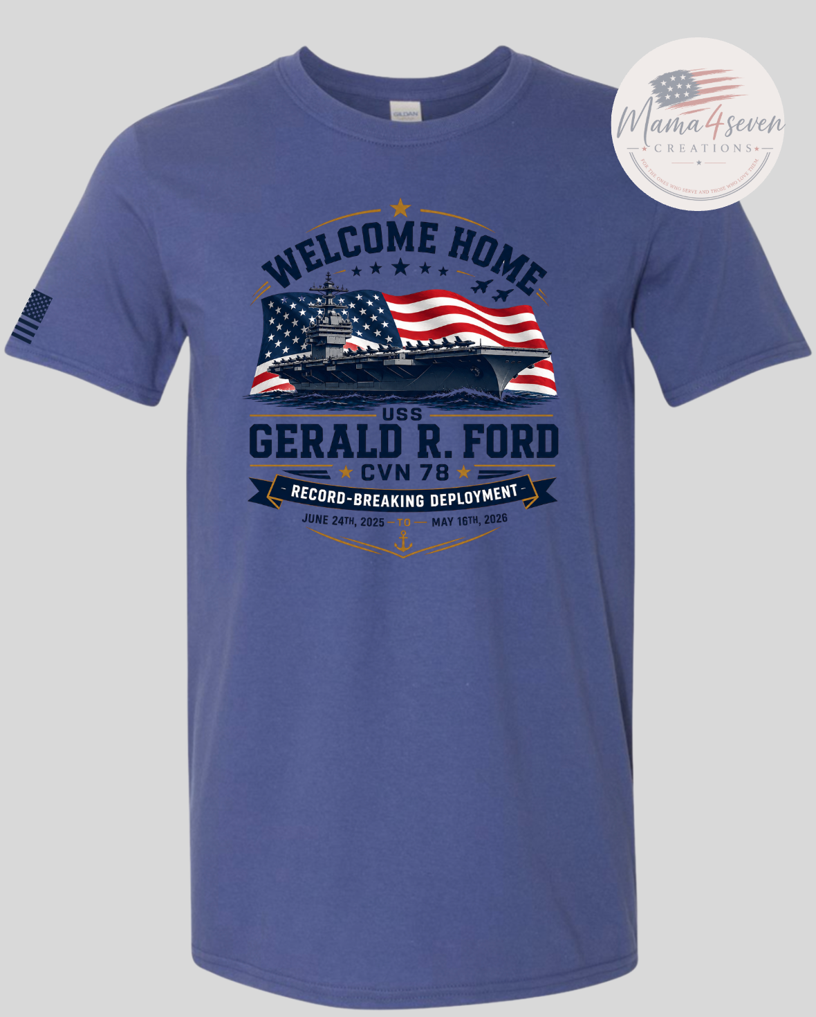 U.S.S. Gerald R. Ford Homecoming shirts