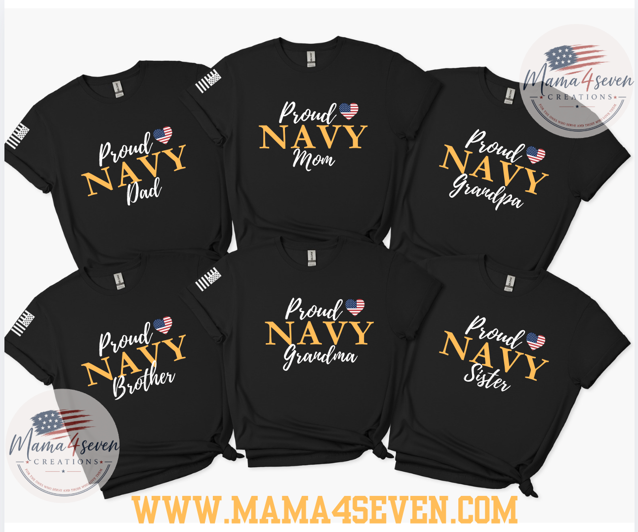 Proud Navy Family Support Graduation Apparel