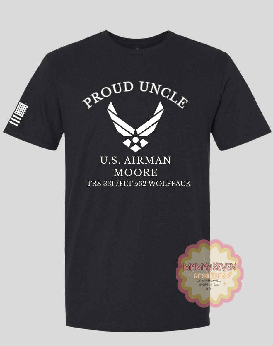Air Force Family Graduation Apparel Squadron Colors
