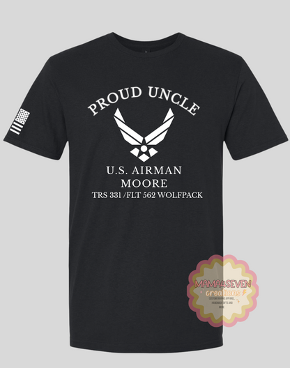 Air Force Family Graduation Apparel Squadron Colors