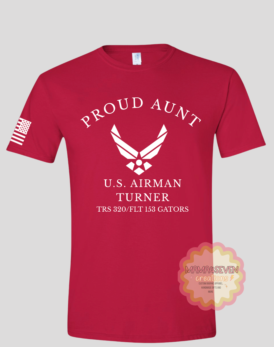 Air Force Family Graduation Apparel Squadron Colors