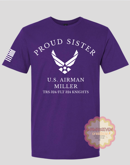 Air Force Family Graduation Apparel Squadron Colors