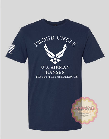 Air Force Family Graduation Apparel Squadron Colors