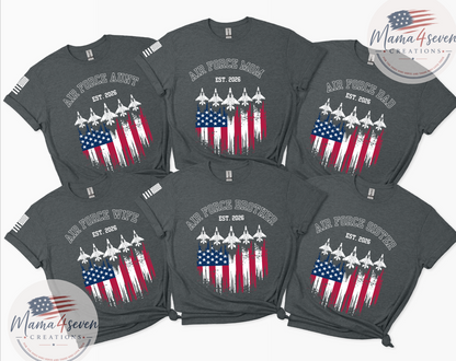 Proud U.S. AIR FORCE Family Graduation Support shirts
