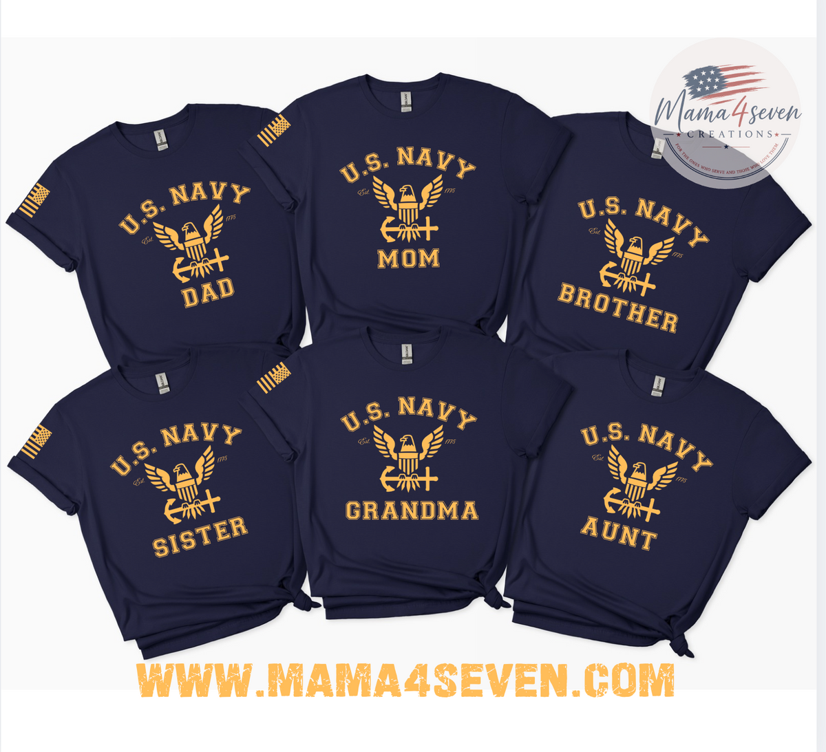 Proud US Navy Family Support Graduation Apparel