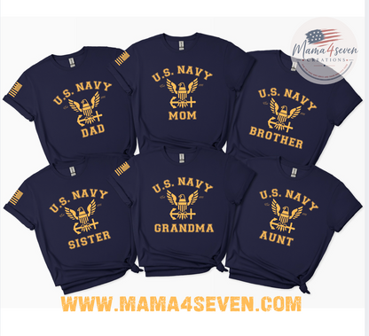 Proud US Navy Family Support Graduation Apparel