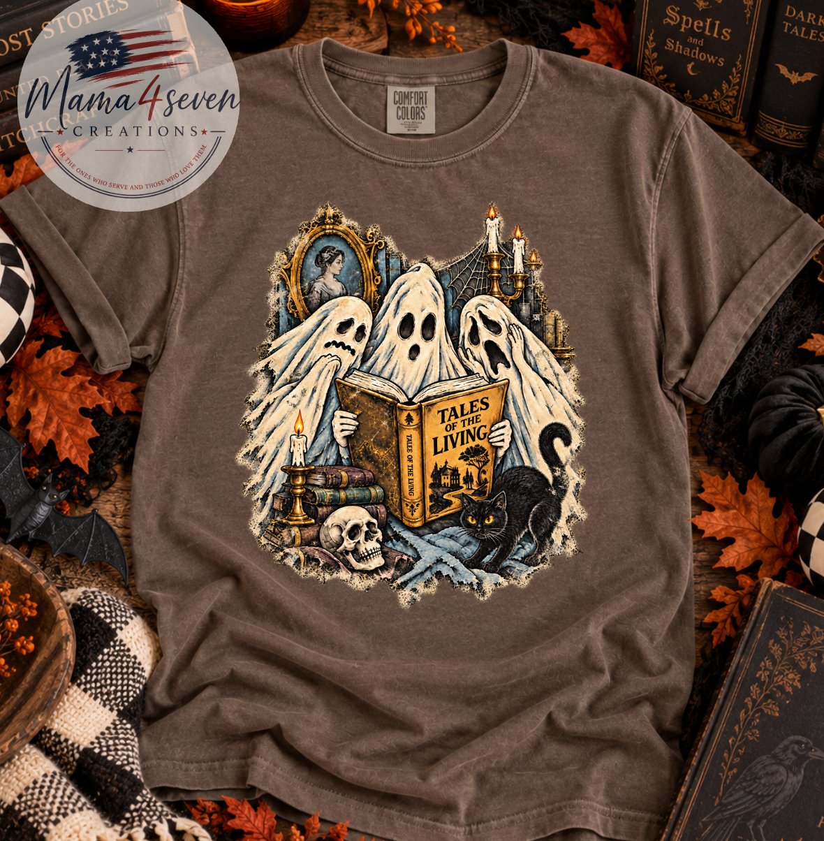 Ghost Book Club Comfort Colors® Halloween Tee