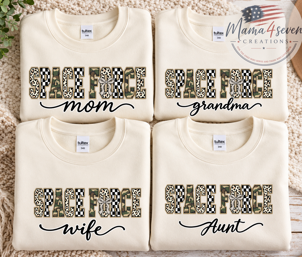 Personalized Space Force Family Shirt | Custom Military Family Tee, Sweatshirt & Hoodie