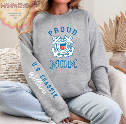 Proud COAST GUARD Family Logo shirt