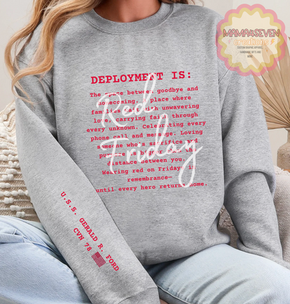 Navy Deployment - Remember Everyone Deployed shirts R.E.D.