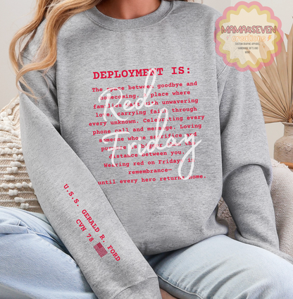 Navy Deployment - Remember Everyone Deployed shirts R.E.D.
