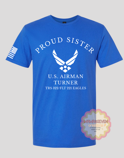 Air Force Family Graduation Apparel Squadron Colors