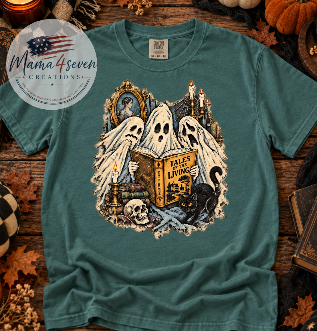 Ghost Book Club Comfort Colors® Halloween Tee