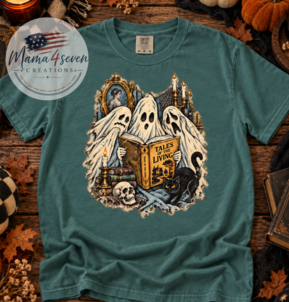 Ghost Book Club Comfort Colors® Halloween Tee