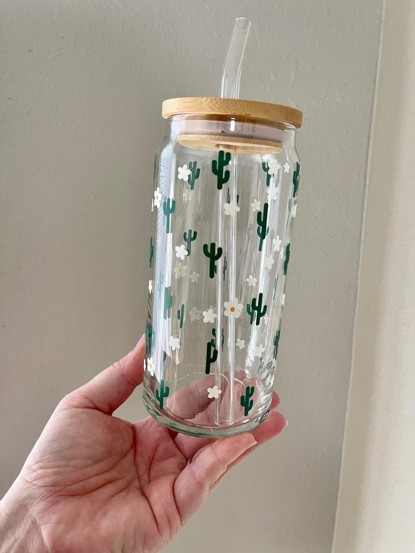 Mini Cactus Beer Can Glass